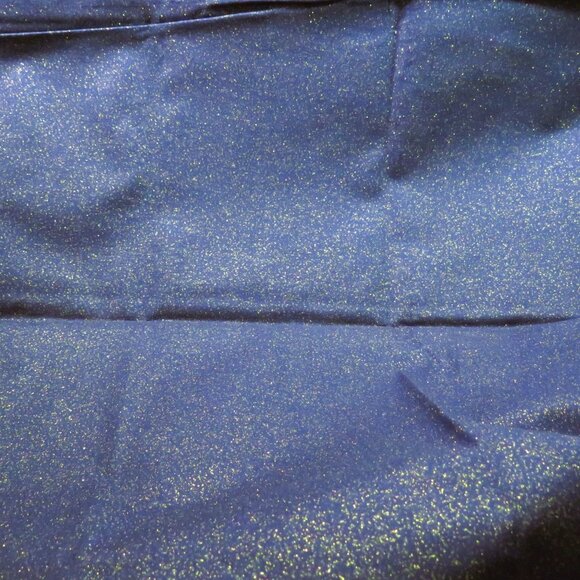Dark Navy fabric with no shed gold glitter (starry night) 1 yard x 44" wide - Picture 1 of 3